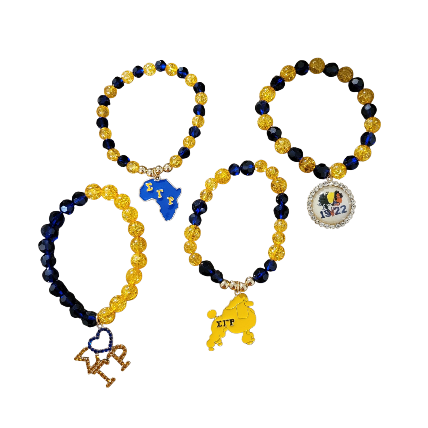 1922 stacked bracelets