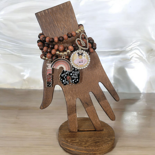 Melanin Poppin charm bracelet