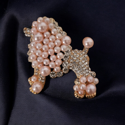 Poodle brooch